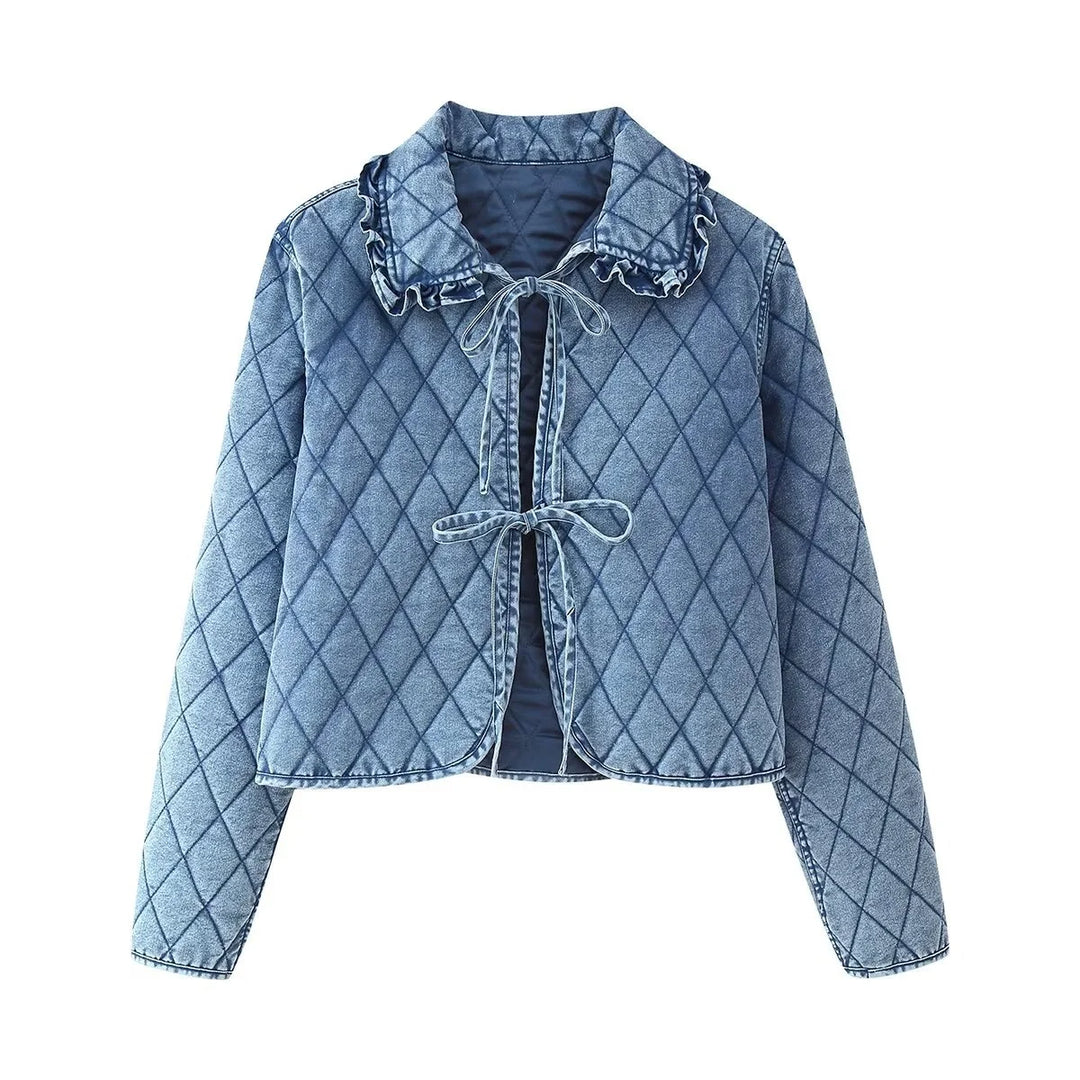 Quilted Denim Jacket - London Lake