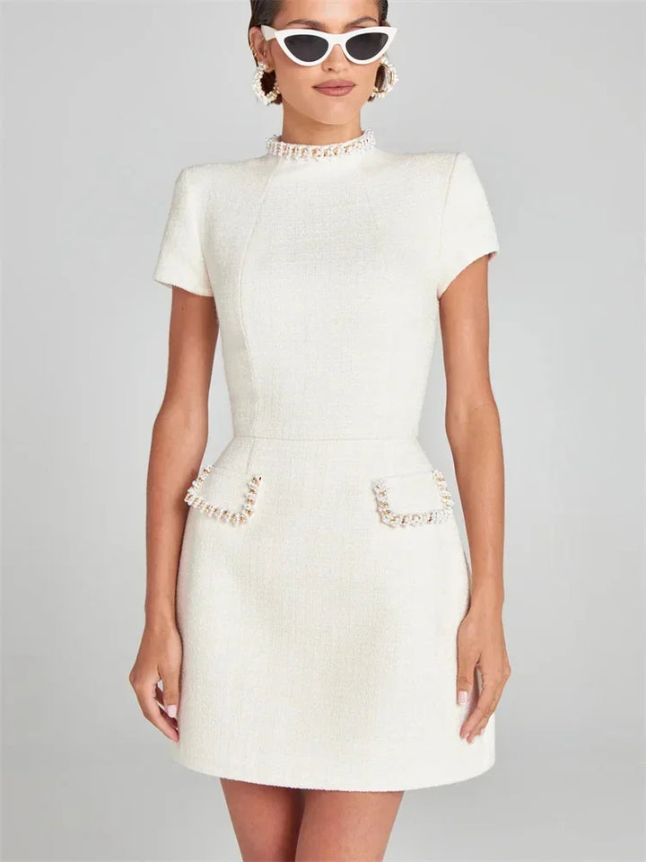 Le Chérie Tweed Dress - London Lake