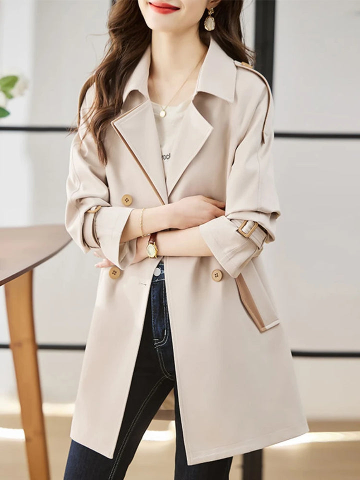 Belford Double Breasted Midi Trench - London Lake