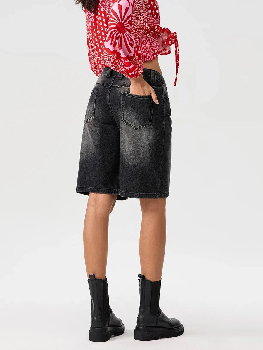 Bermuda Denim Shorts - London Lake