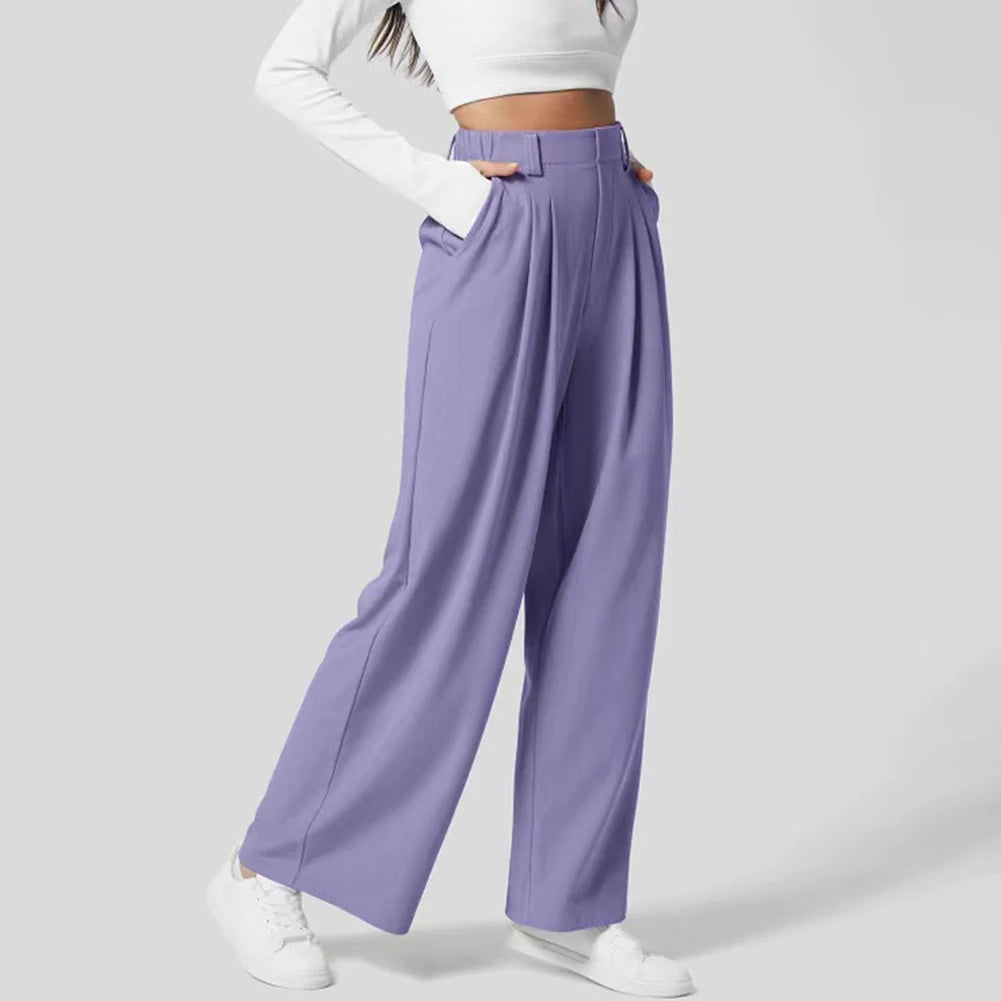Sorrento Drape Trousers - London Lake