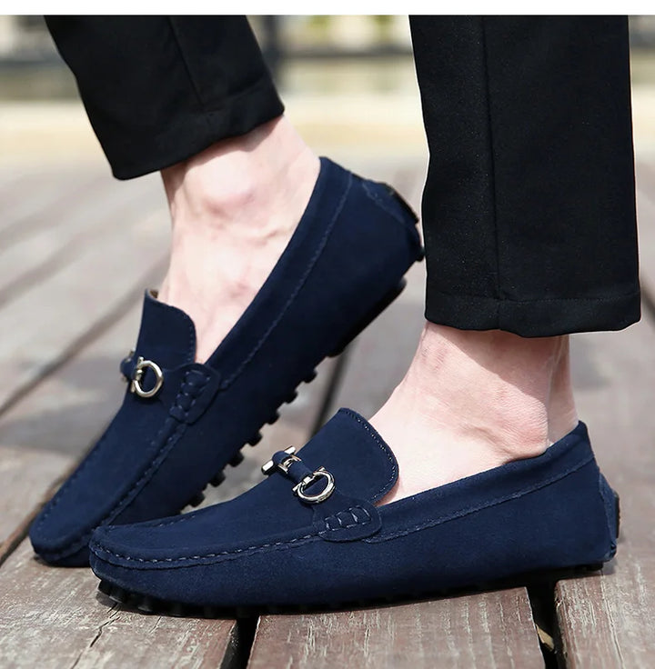 Monaco Suede Loafers - London Lake