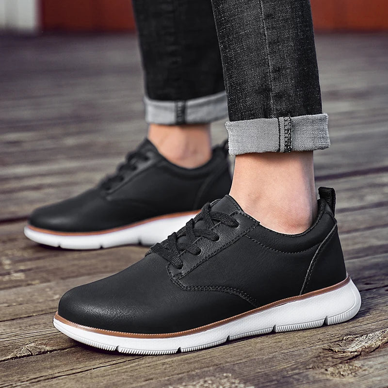 Mason Leather Sneakers - London Lake