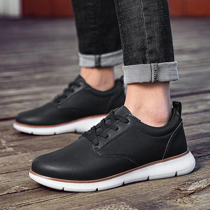 Mason Leather Sneakers - London Lake