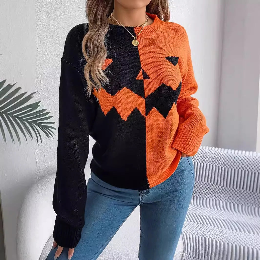 Pumpkin Knit Sweater - London Lake