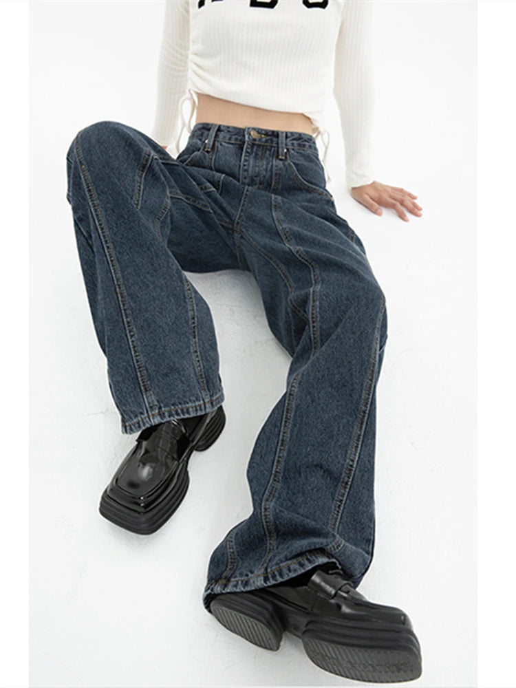 Celeste Wide-Leg Baggy Jeans - London Lake