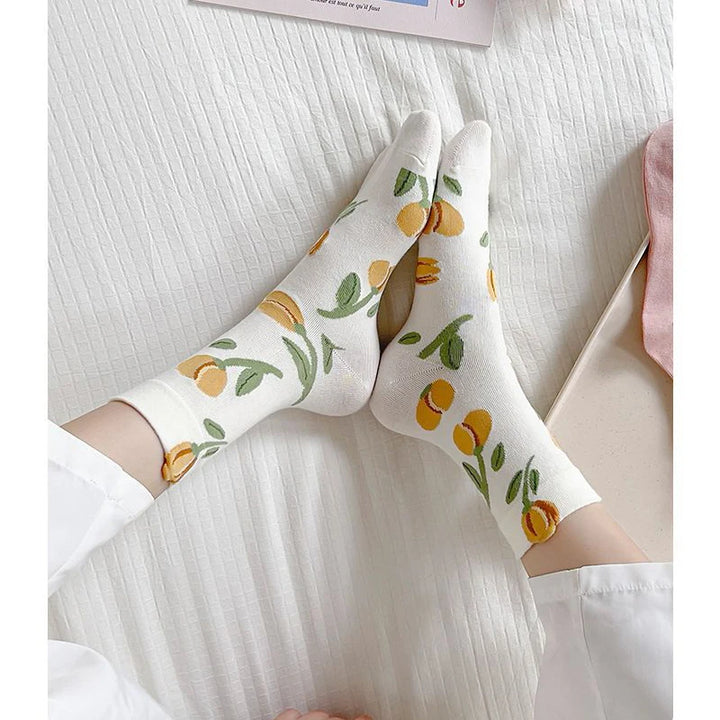 Blush Bloom 5-Pair Sock Bundle - London Lake