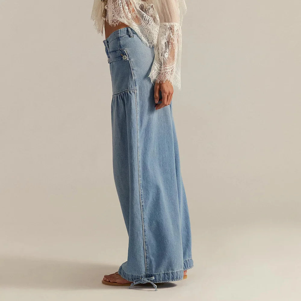 Driftwood Drawstring Denim - London Lake