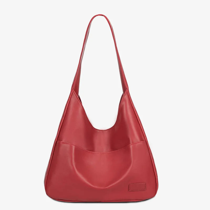 Elise Leather Shoulder Bag - London Lake