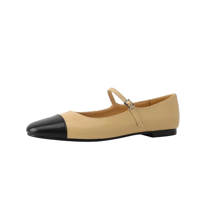 Margaux Genuine Leather Flats - London Lake