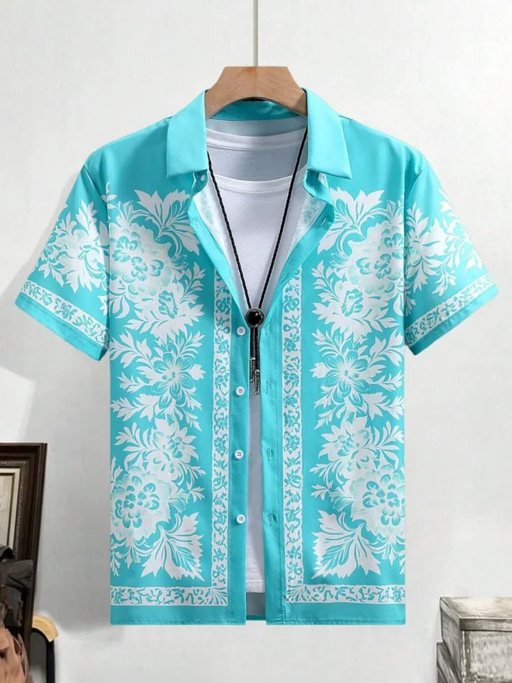 Floral Motif Shirt - London Lake