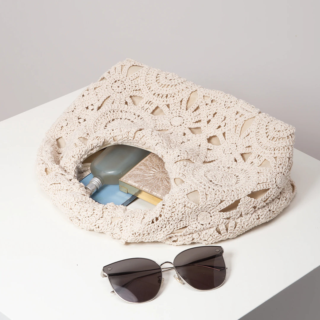Amalfi Crochet Handbag - London Lake