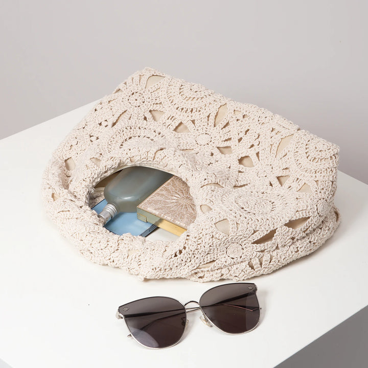 Amalfi Crochet Handbag - London Lake