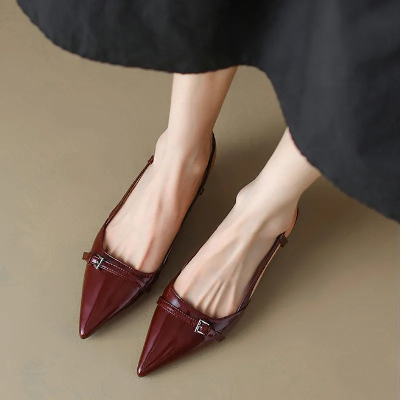 Cortona Slingback Pointed Toe Pumps - London Lake