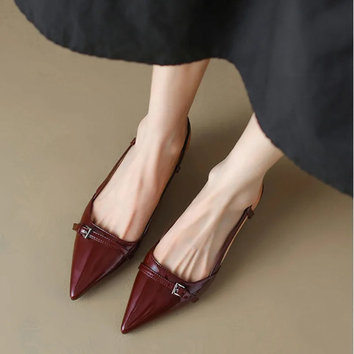 Cortona Slingback Pointed Toe Pumps - London Lake