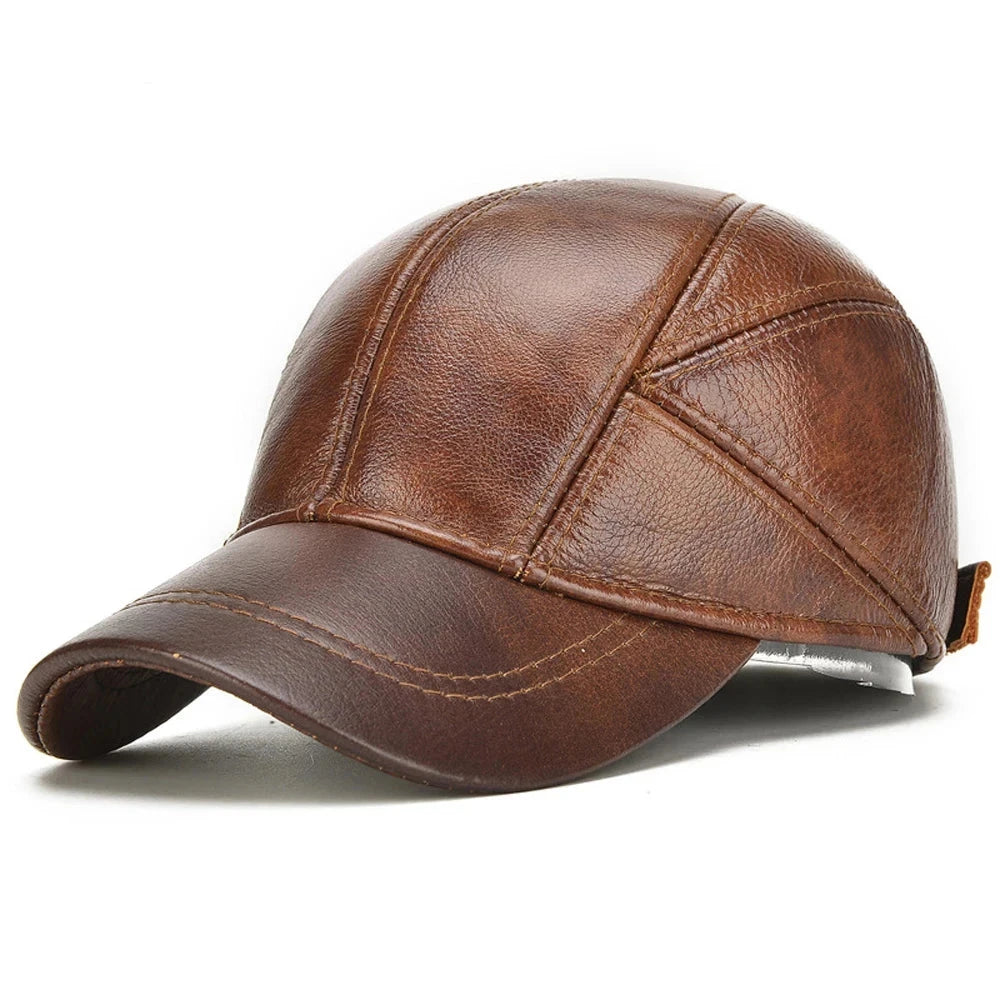 District Leather Cap - London Lake