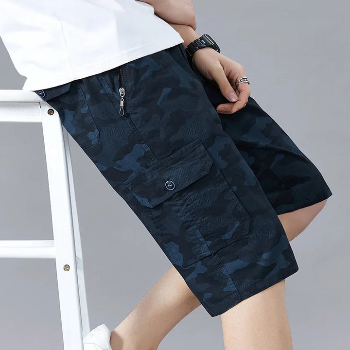 Branford Camo Cargo Shorts - London Lake