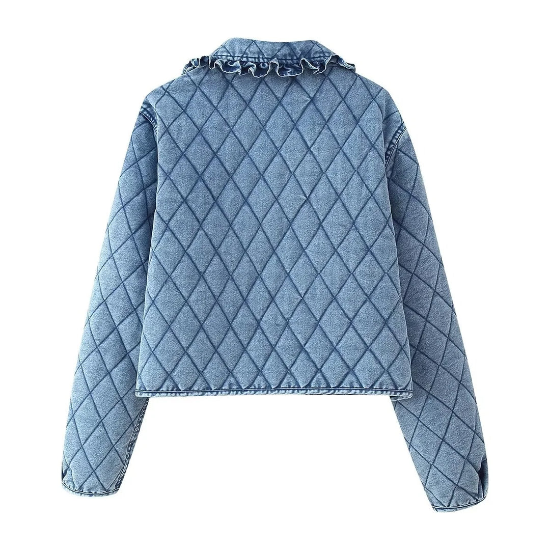 Quilted Denim Jacket - London Lake