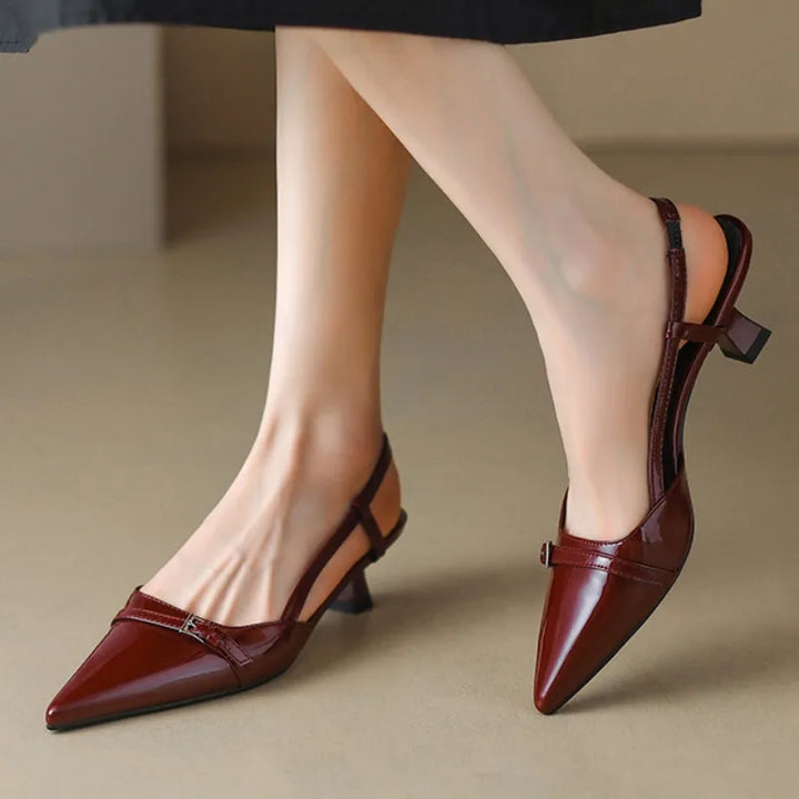 Cortona Slingback Pointed Toe Pumps - London Lake