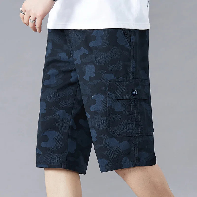 Branford Camo Cargo Shorts - London Lake