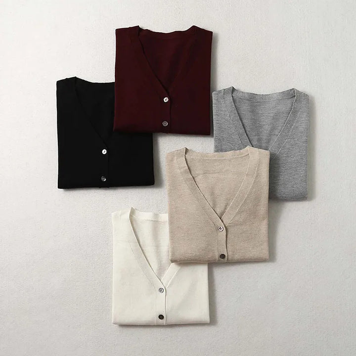 Mulberry Silk Cashmere Blend Cardigan - London Lake