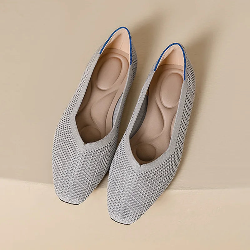 Orthopedic Mesh Ballet Flats - London Lake