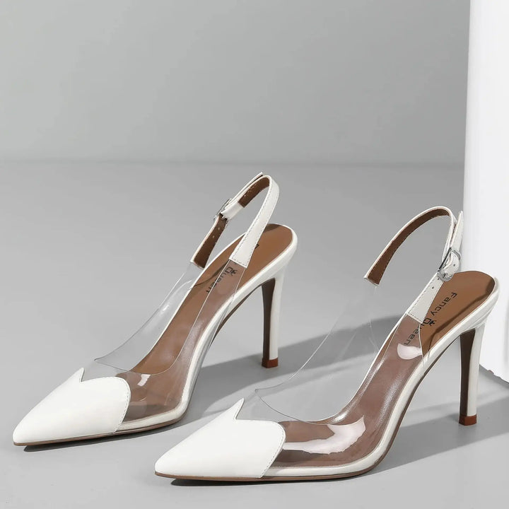 Velia Slingback Heels - London Lake