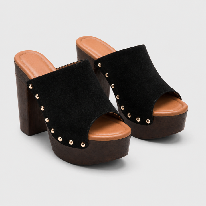 Sienna Studded Platform Sandals - London Lake