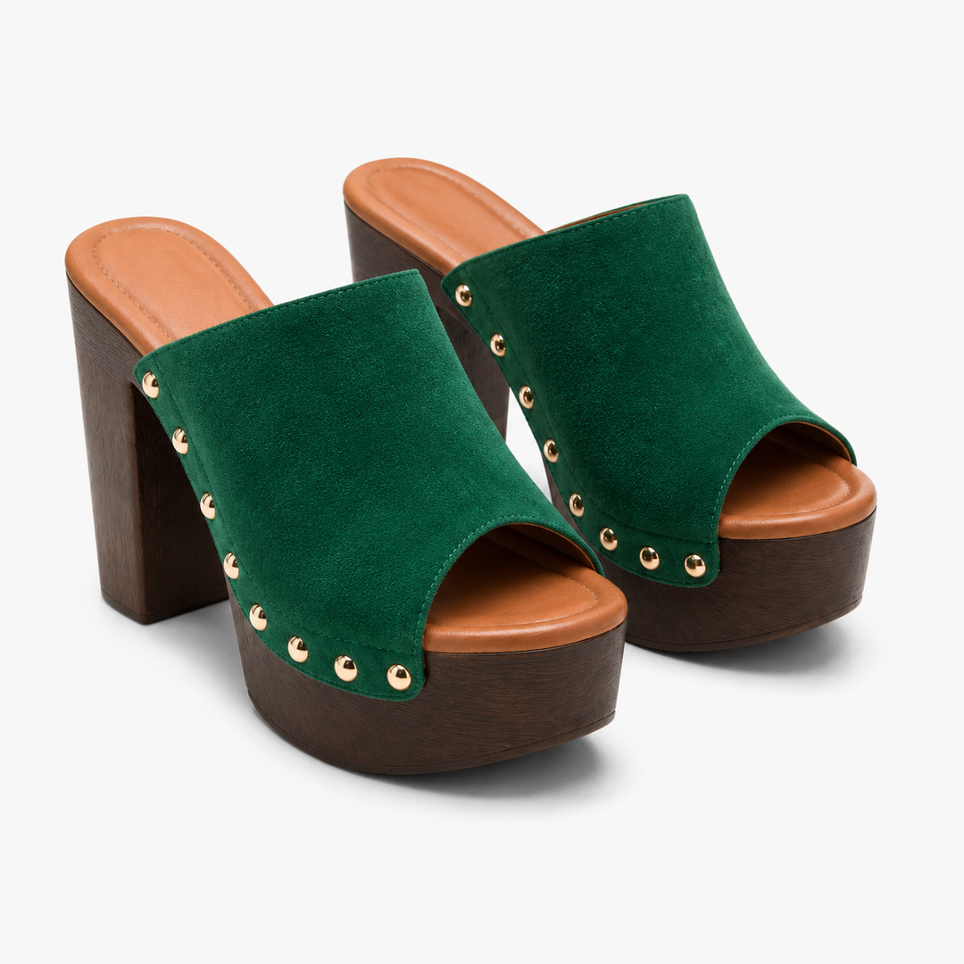 Sienna Studded Platform Sandals - London Lake