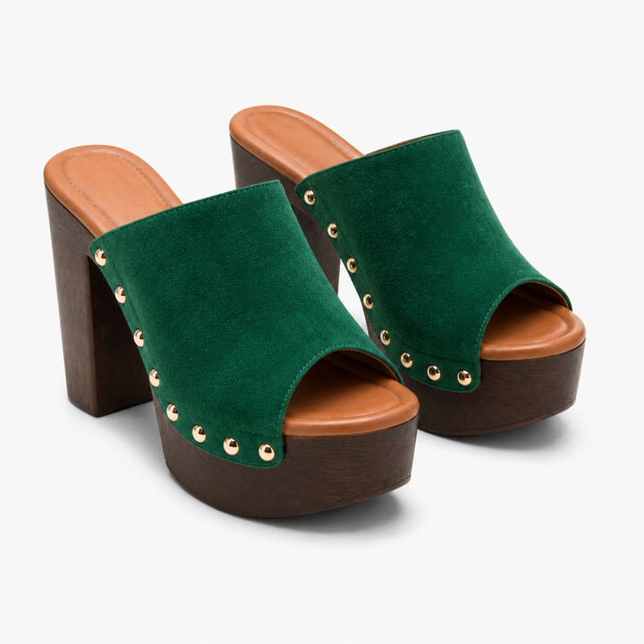 Sienna Studded Platform Sandals - London Lake