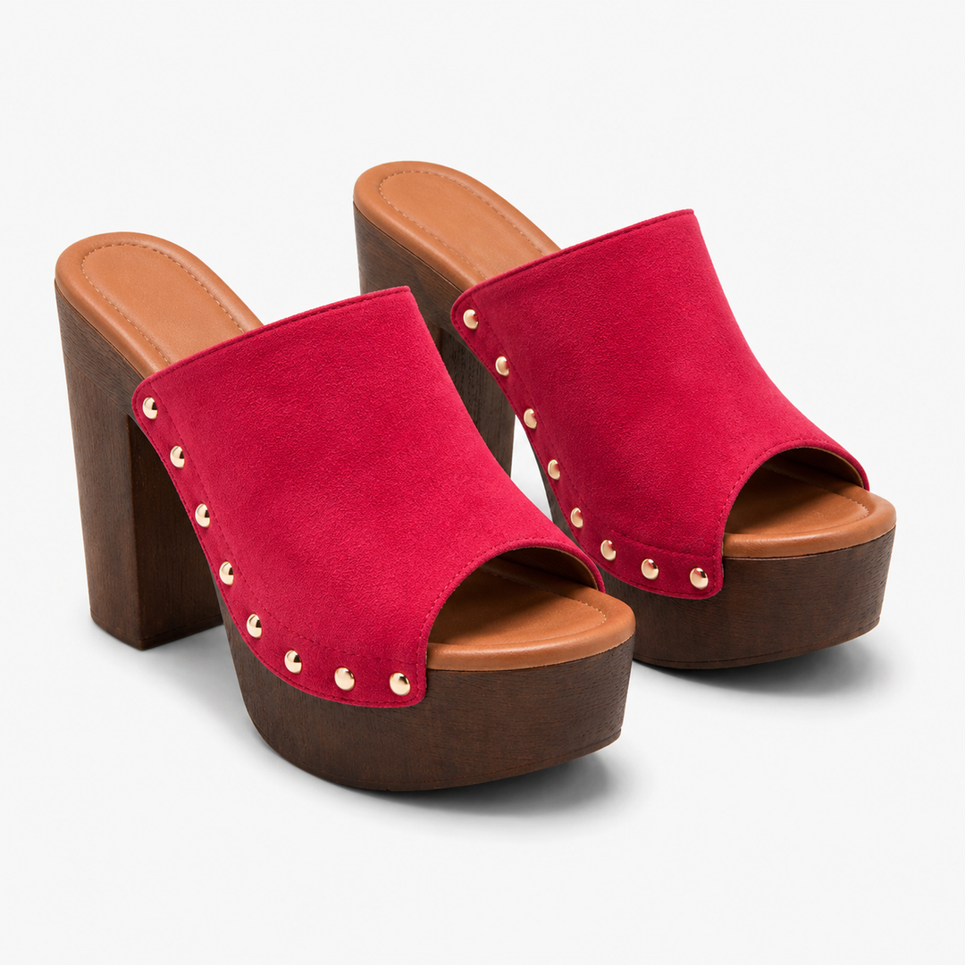 Sienna Studded Platform Sandals - London Lake