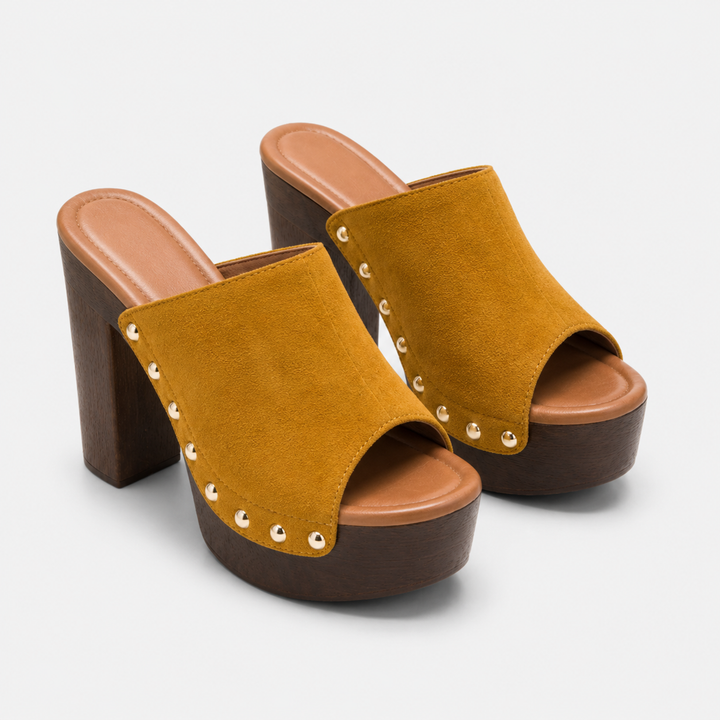 Sienna Studded Platform Sandals - London Lake