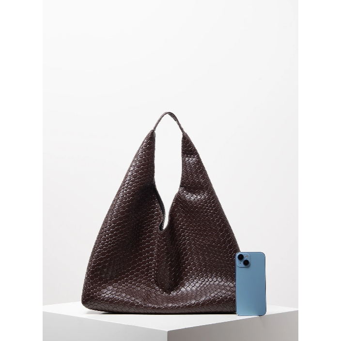 Ana Leather Hobo Bag - London Lake