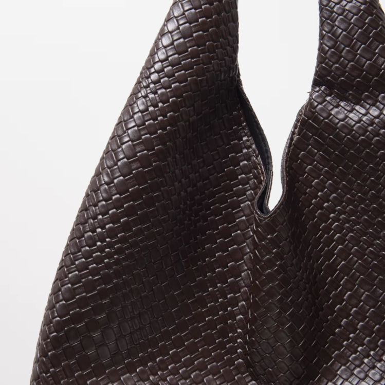 Ana Leather Hobo Bag - London Lake