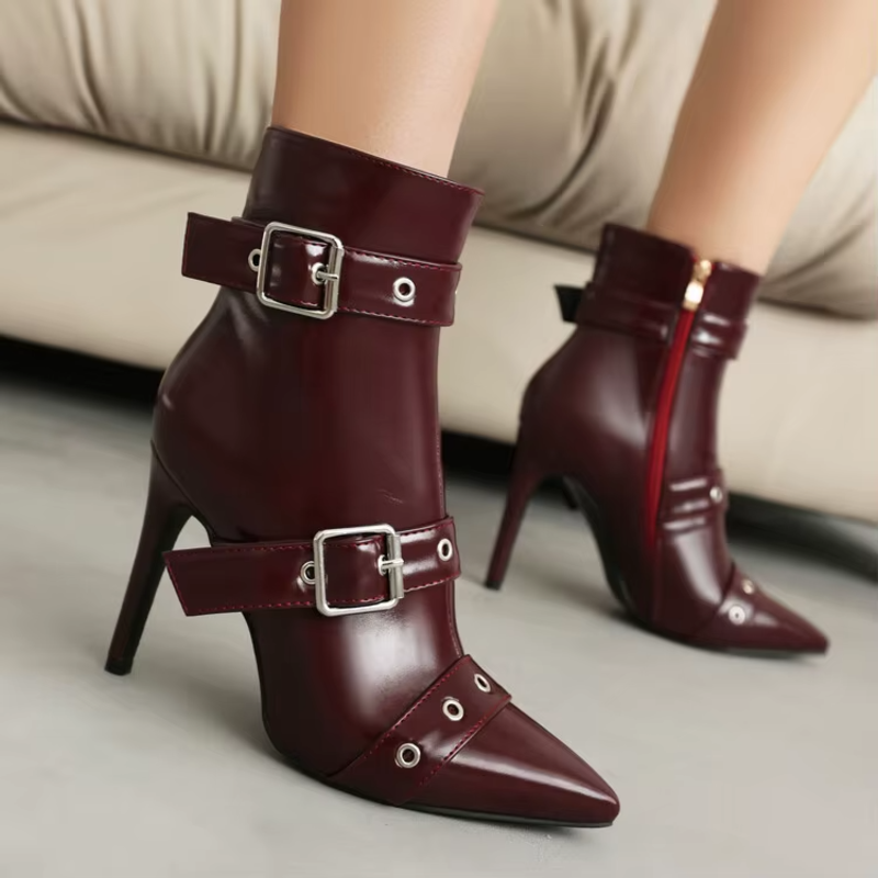 Rebel Stiletto Boots - London Lake