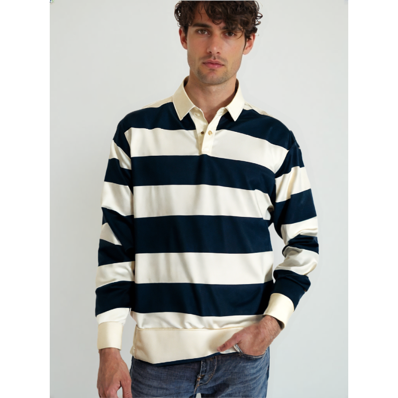 Eastwood Stripe Polo - London Lake