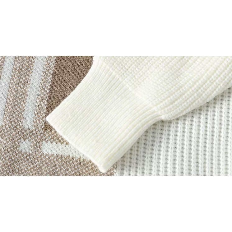 Driftwood Plaid Crew Knit Sweater - London Lake