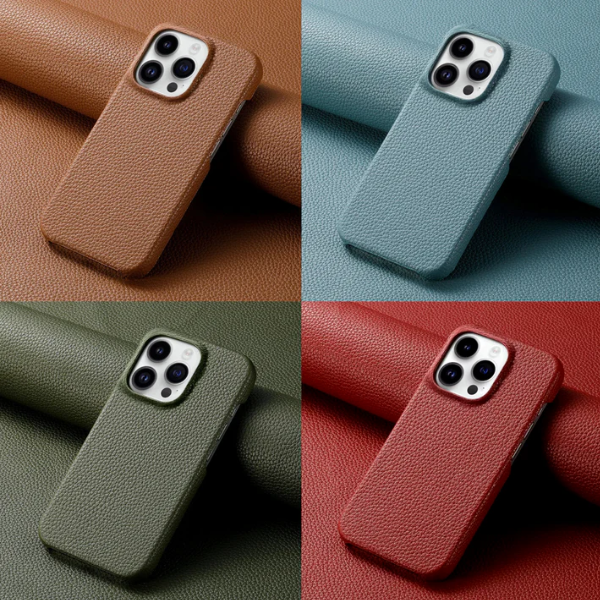 Verona Leather iPhone Case - London Lake