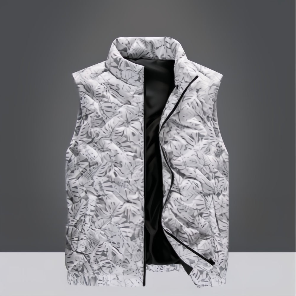 Drift Field Chevron Quilted Vest - London Lake