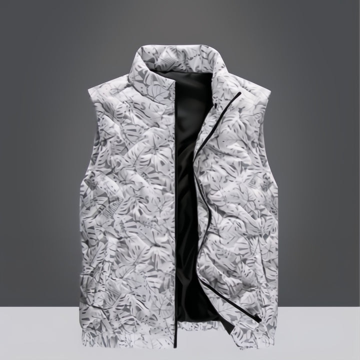 Drift Field Chevron Quilted Vest - London Lake