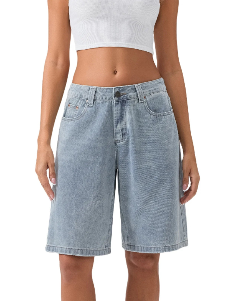 Bermuda Denim Shorts - London Lake