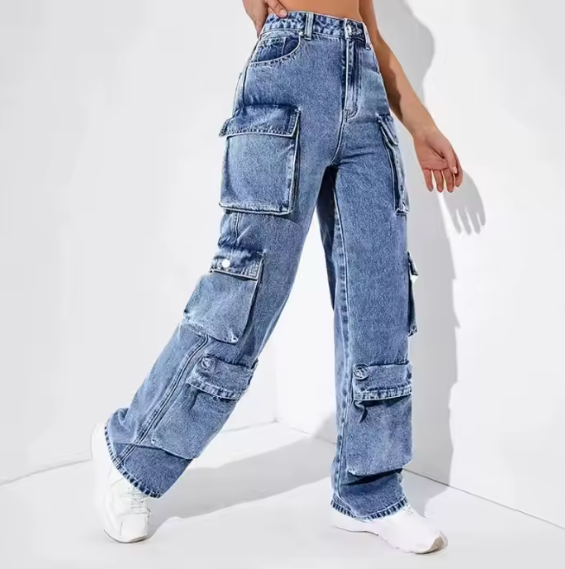 Rogue Cargo Denim Jeans - London Lake