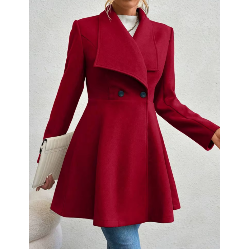 Lorraine Curve French Coat - London Lake