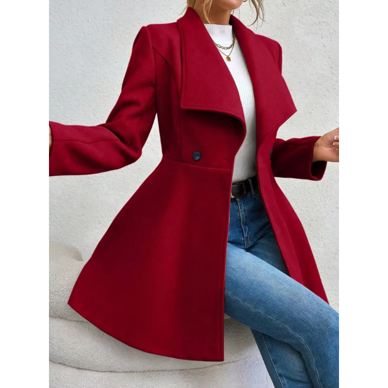 Lorraine Curve French Coat - London Lake