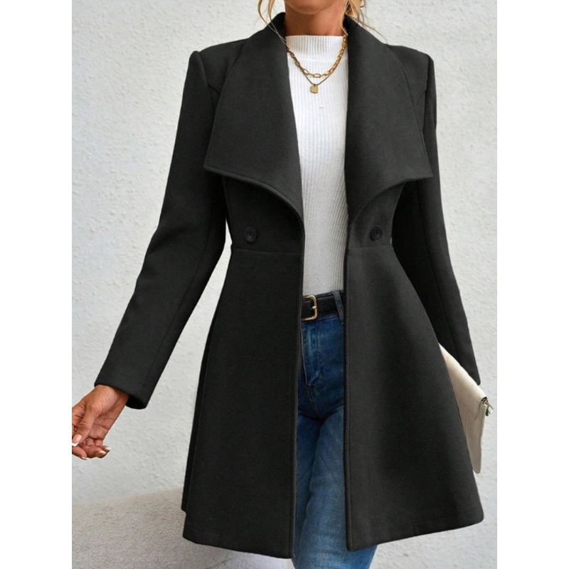 Lorraine Curve French Coat - London Lake