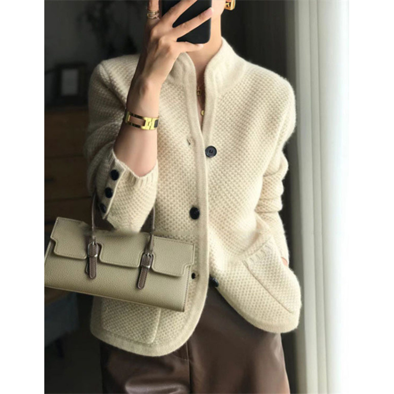 Lynn Cashmere Knit Cardigan - London Lake