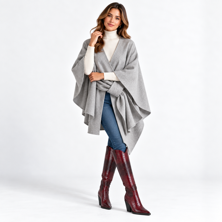 Amelie Belted Wrap Cardigan