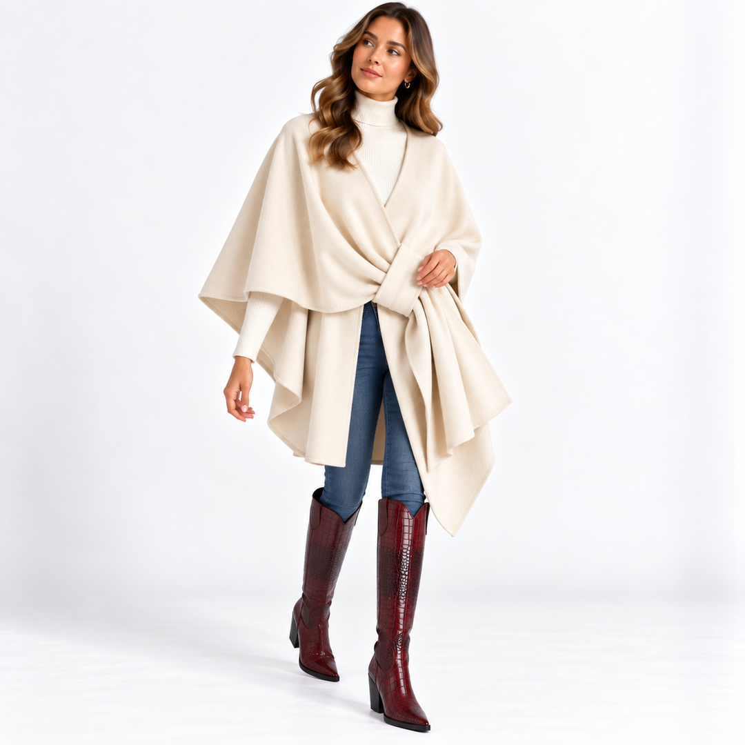 Amelie Belted Wrap Cardigan