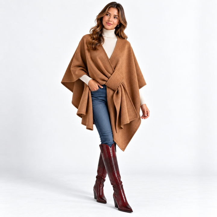 Amelie Belted Wrap Cardigan