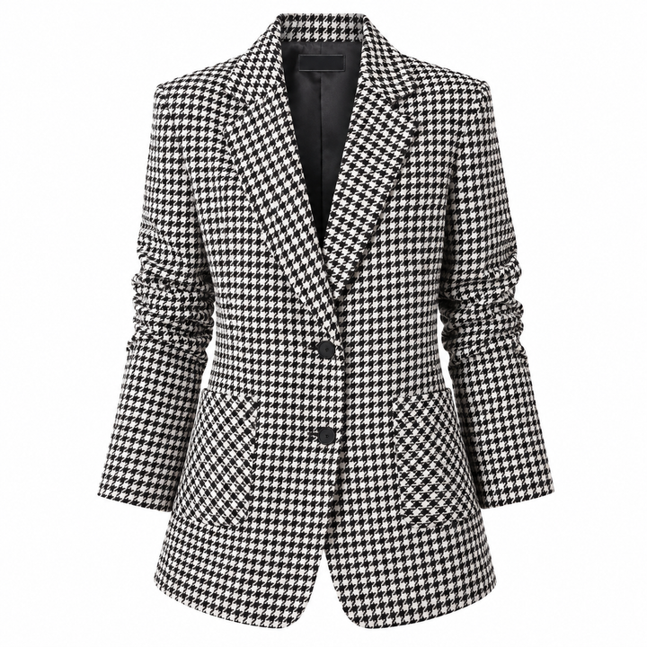 Ann Houndstooth Blazer